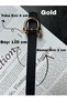 Issue Women's Gold Buckle Belt Jacket Belt Dress Belt Trouser Belt - 4