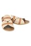 Genuine Leather Beige Women's Slippers - 5