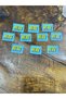 8 Pieces Hero Written Emblem Set 4X3 cm Blue - 5