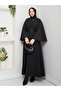 Women's Belted Brooch-Buttoned Cashmere Poncho - 2