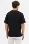 Men's Vision Premium Quality Dense Textured Cotton T-Shirt Black M101-R0220-02 - 3