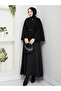 Women's Belted Brooch-Buttoned Cashmere Poncho - 4