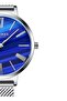 Women's Elegant Waterproof Stainless Steel Mesh Band Quartz Watch 32 mm Silver - 6