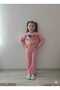 Yazili Mi̇Nni̇E Printed Slit-Sleeved Flared Leggings 3İPli̇K Without Embroidery Girl's Set