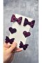 Cherry Stella Glitter Bow Heart Butterfly (Metal 5cm /3Cm with Clip 6-Piece Set)