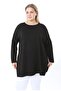Women's Plus Size Crew Neck Stone Embroidered Soft Textured Long Sleeve Blouse 25083 - 6