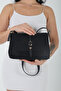 Stylish Black Suede Crossbody Women's Shoulder Bag - 4