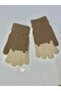 Girl's Knitted Jacquard Warm Five-Finger Gloves Cute Hug Bear Embroidered 4-8 Years Old - 2
