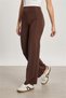 Women's High Waist Palazzo Leggings - Bitter Brown - 2