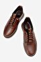 Genuine Leather, 4 Seasons, Anatomical and Orthopedic, Elastic, Men's Inner Outer Leather Shoes - 4