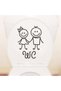 Girl & Boy Wc Toilet Bathroom Door Glass Wall Sticker 18X13 cm - 3