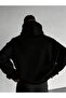 Authentic New York City Printed Unisex Black Oversized Hooded Hoodie - 2