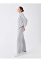 Lcwaikiki Basic Gray Women's Elastic Waist Straight Sweatpants