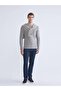 Crew Neck Basic Long Sleeve Men's T-Shirt (W5) - 2