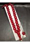 Special Large Model Red Color Barrel Cut Powder Amber Prayer Beads
