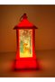 Led Lighted Christmas Lantern Deer Themed Christmas Lantern Tree Ornament Red Decorative Lighted Ornament - 4