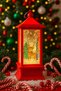 Led Lighted Christmas Lantern Deer Themed Christmas Lantern Tree Ornament Red Decorative Lighted Ornament
