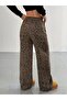 Women's High Waist Elastic Lace-Up Wide Cut Two Thread Pants - 2