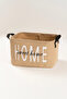 Tidy Jute Home Written Basket (37X27X25Cm) 6013 - 3