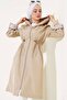 Women's Mink Raincoat Trench Coat Transitional Adjustable Waist Hooded Hijab – Sports & Casual Cap - 2