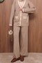 Women's Oversized Knitted V-Neck Cardigan Hijab Knitwear Set 3135