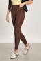 Women's high-waisted diving leggings - bitter brown - 2