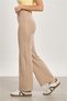 Women's high waist palazzo leggings - stone color - 4