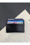 Women's faux leather croco card holder, unisex card holder - 3