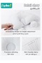 Baby Nursery Sleeping Pillow For Newborn, Baby Shaping Pillow With 2 Anti-Startle Sides, Soft Cotton - 6