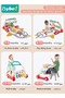 4 In 1 Baby Playmat & Play Piano Gym With Walker, Learning Walking Stroller and Soft Infants Floor A - 4