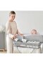 Baby Diaper Changing Table, Foldable Infant Diaper Station with Wheels, Nursery Organizer for Newbor - 6
