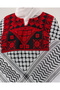 Shawl Palestinian Traditional Embroidered Kefiye Patterned Tassel Women's Shawl 140X140 cm - 8