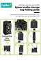 Stroller Travel Bag, Portable Pram Bag for Airplane, Car Seat Travel Bag, Baby Stroller Transport Ca - 8