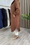Yasemi̇n Kap Box Quilted Fabric Women's Tile Hooded Buttoned Cap - 3
