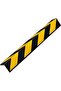 Reflective Corner Guard Wall Corner Protector with Yellow Strips for Garage Parking