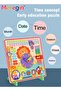 Multifunctional Educational Teaching Clock Board Includes Clock, Days, Dates, Months, Weather and Se - 3