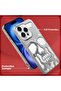 for iPhone 16 Pro Max Skull Hollow Shockproof Case (Silver) - 5