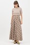 Lady Plaid Skirt Mink