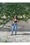 Straight Raw Hem High Waist Jeans - 2