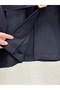 سترة كاميرون بتفاصيل ياقة وأزرار ذهبية مع غطاء للرأس - سي آي 926 أسود - 4