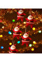 Mini Santa Claus Christmas Tree Ornament 6 Pack