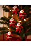 Mini Santa Claus Christmas Tree Ornament 6 Pack - 2