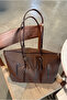 Women's Hand and Shoulder Bag Aci Brown - 3