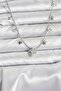 Brass Silver Color Zircon Stone Polar Star Model Women's Necklace - Ebj251115W38387