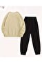 Abstract Heart Printed Sweatshirt Set (Minimal) - 2