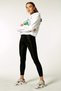 Women's Black Shiny High Waist Wet Look Sports Leggings