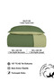 100% Cotton Akfil Double-Sided Duvet Cover Set Single Size 160X220 cm Khaki Green - 6