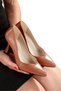 Stiletto Tan Skin 7 cm Goblet Heel Pointed Toe V-Shaped Mouth Closed New Season - 4