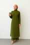 Women's Shepherd's Stitched Double Suit with Pants with Slits on the Sides