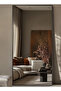 مرآة كبيرة جدًا بتصميم أنيق 180 × 80 سم - إطار معدني أسود وحامل خلفي - 8